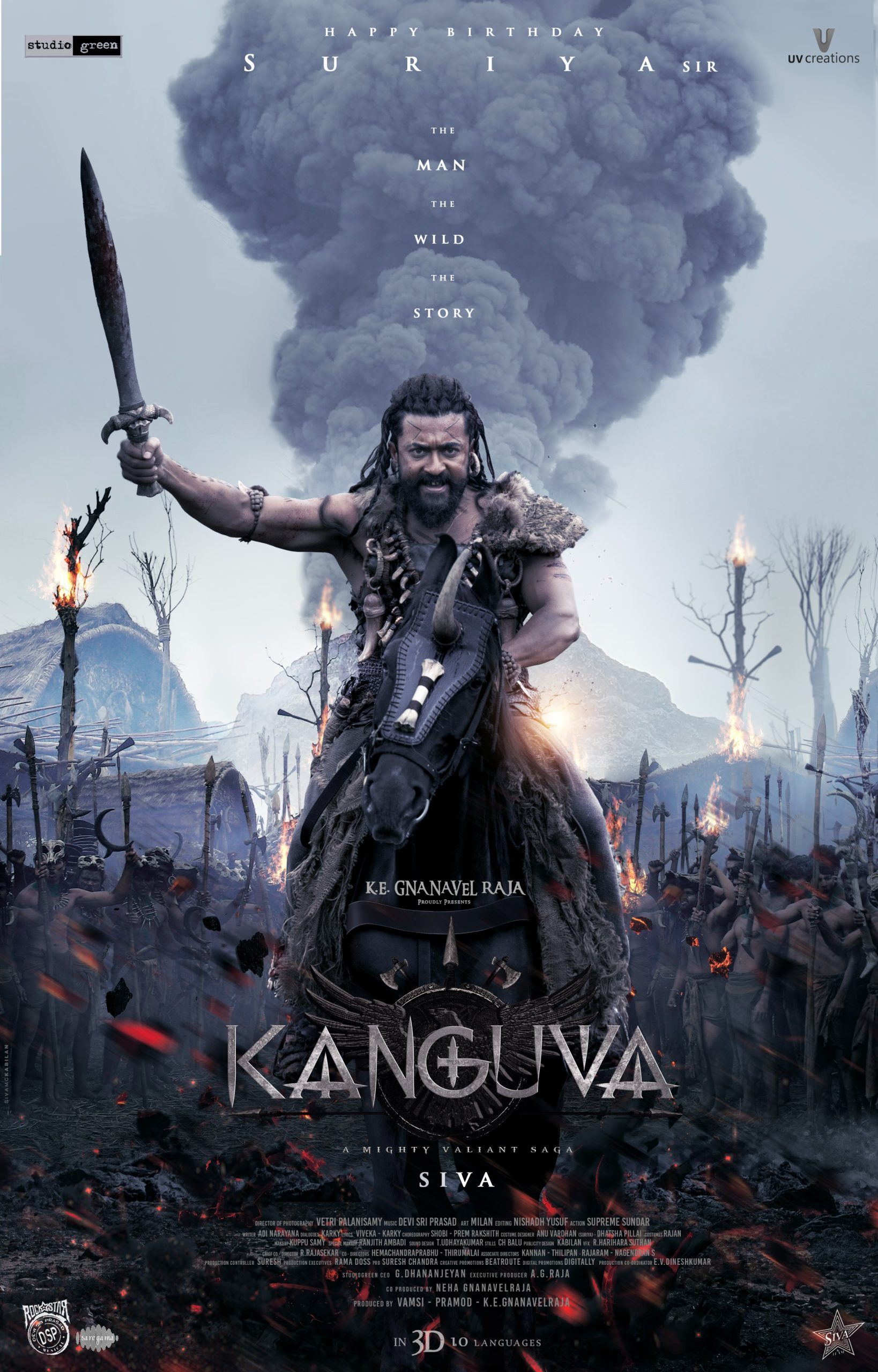 Kanguva 2024 [720p BLURRED HDRIP 990MB [CLEAN AAC Hindi + ORG TAM…