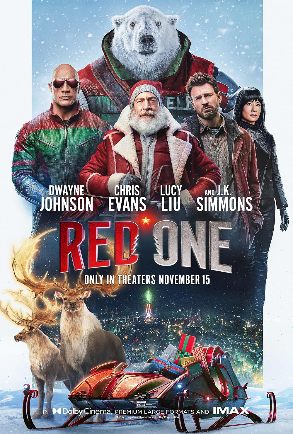 Red One (2024) 720p WEBRip x264 AAC [ Hin, Eng ] ESub